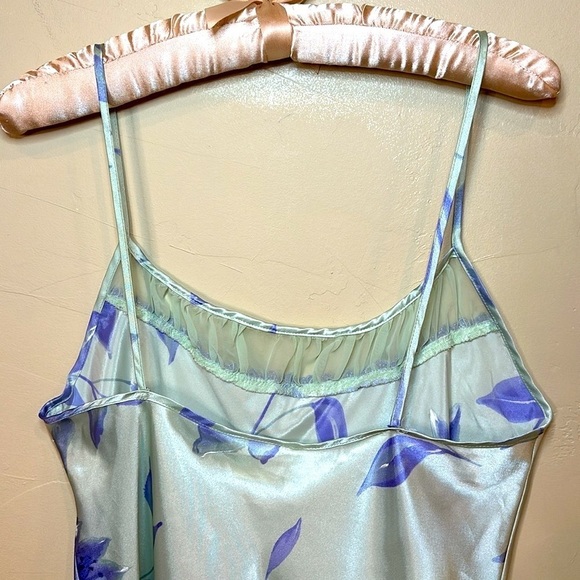 NEW VTG 90s California Dynasty slIPdress slip chemise Mint Purple Sz M - Picture 10 of 13